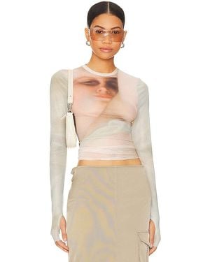 AFRM Kaylee Long Sleeve Top - Natural