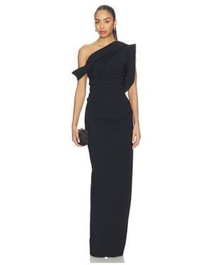 Rachel Gilbert Rowana One Shoulder Gown - Black
