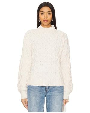 Sanctuary Strick Cable Mock Neck - Weiß