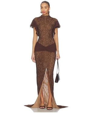 De La Vali Noor Maxi Dress - Brown