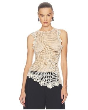 SRG Camdin Hand Crochet Asymmetric Top - Blue