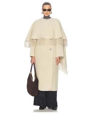 Rohe Double-Faced Fringe Coat - White