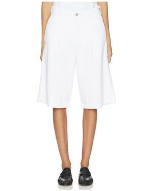 DL1961 Dl Aura Hepburn High Rise Denim Short - White