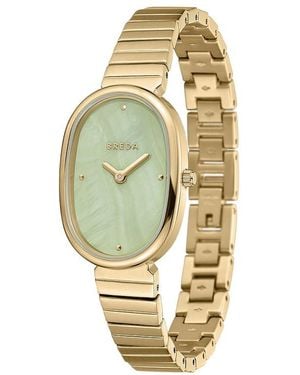 Breda Reloj Jane En Color Oro Metálico Talla En - Blanco