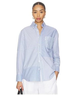 HOMMEGIRLS Patchwork Shirt - Blue