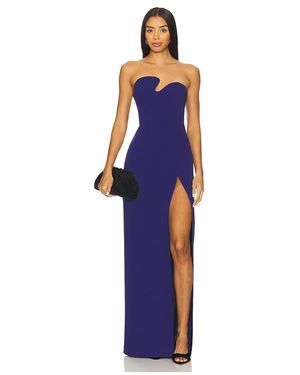 Amanda Uprichard X Revolve Strapless Puzzle Gown - Blue
