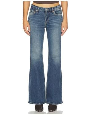 RE/DONE The Strutter Wide Leg & Flare Jean - Blue