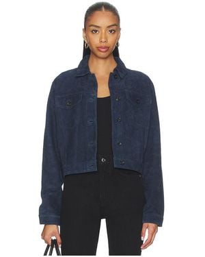 DL1961 Vika Suede Jacket - Blue
