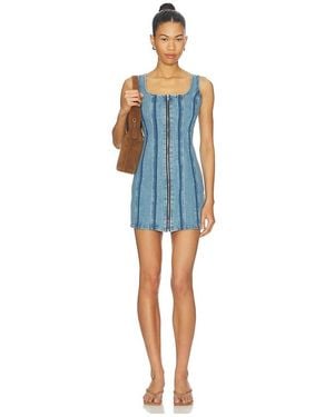 Levi's Seamed Zip Dress - Blue