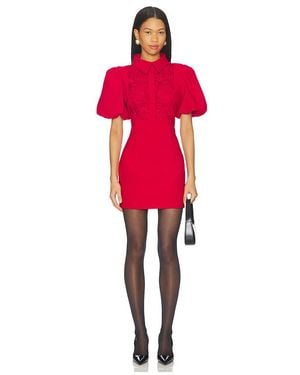 Elliatt June Puff Sleeve Mini Dress - Red