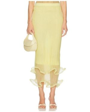 Jonathan Simkhai Kelso Skirt - Yellow