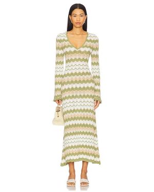 MINKPINK Vestido Midi Melody En Color Verde Talla (También En Xl, Xs) - Blanco