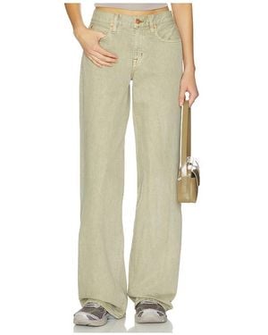 SLVRLAKE Denim Mica Wide Leg Jeans - Natural
