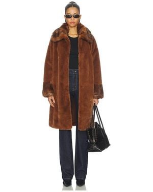 Unreal Fur Mantel Timeless - Braun
