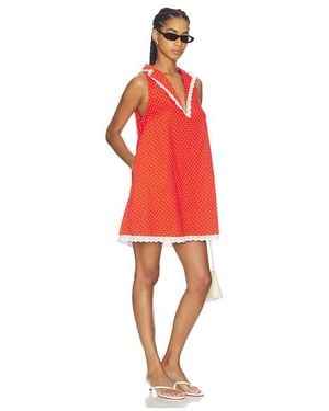 Caroline Constas Lorena Mini Dress - Red