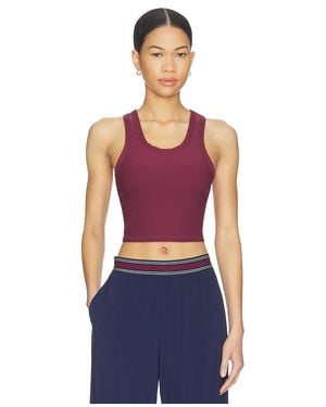The Upside Top Corto Peached Sophie En Color Burgundy Talla (También En Xs, S) - Azul