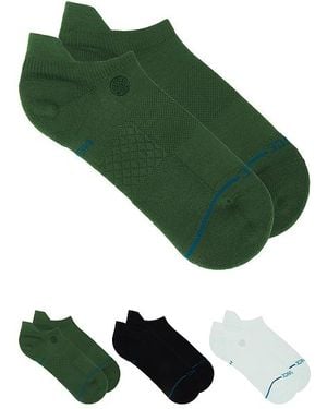 Stance Icon Low Tab 3 Pack Socks - Green