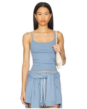 DONNI. The Rib Spaghetti Tank - Blue