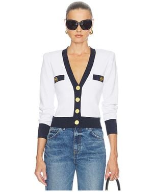 L'Agence 'Agence Taya Cropped Cardigan - White