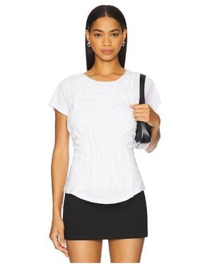 DI PETSA Wetlook Draped T-Shirt - White