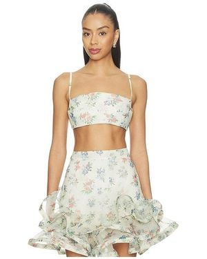 La Fuori Petal Cascade Bralette - White