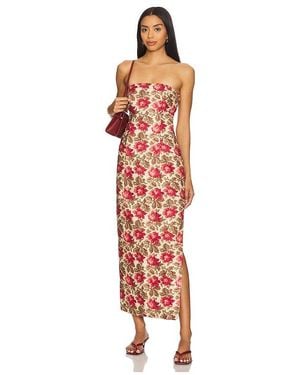 Posse Rosalie Strapless Dress - Red