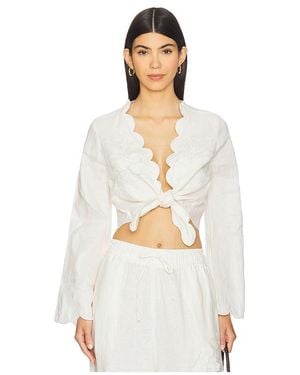 Agua Bendita Blusa Solei En Talla (También En M, S) - Blanco