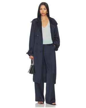 Anine Bing Rickie Maxi Trench - Blue