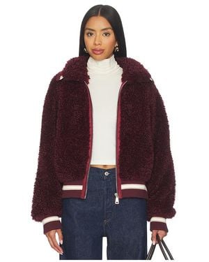 Essentiel Antwerp Iwill Faux Fur Jacket - Red