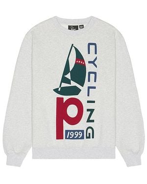 by Parra Sail Bike Crewneck Sweatshirt - White