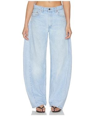 aligrace The Monroe Barrel Jean - Blue