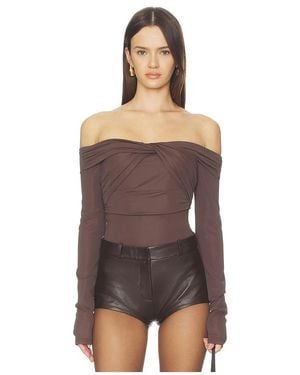 superdown Jillian Bodysuit - Brown