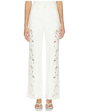 PAIGE Sawyer Wide Leg With Panels - White