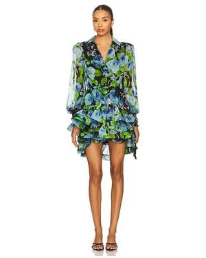 Elliatt Briony Long Sleeves Mini Dress - Green