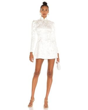 SAU LEE Joyce Chinese Jacquard Mini Dress - White