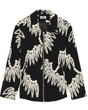 KROST Chaqueta Con Cremallera Bordada Palmetto En Color Negro Talla En