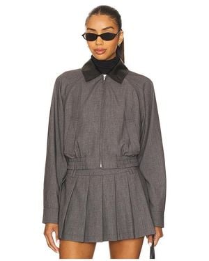 Nia Daniel Bomber Jacket - Gray