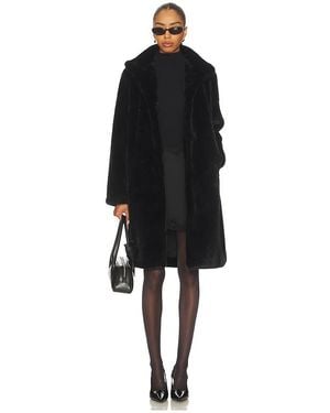 Unreal Fur Raven Coat - Black