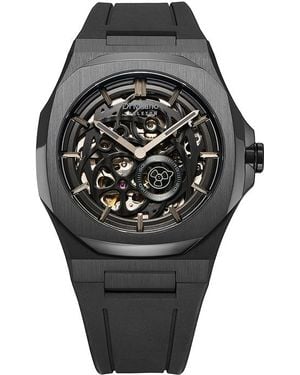 D1 Milano Uhr Skeleton Steel 41.5Mm - Schwarz