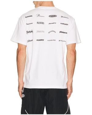 Pleasures Wordmark T-Shirt - White