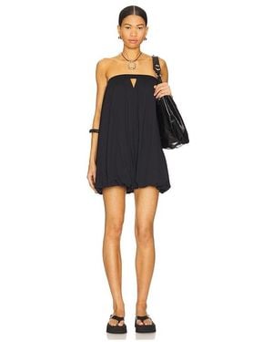 Susana Monaco Gathered Bubble Romper - Black