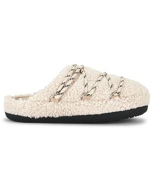 Moon Boot Slipper Teddy - Weiß