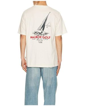 Malbon Golf Vista Keel Tee - Blue