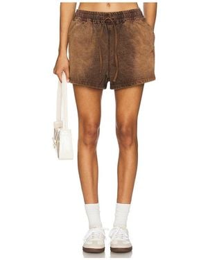 One Teaspoon Denim Boxer Short - Brown