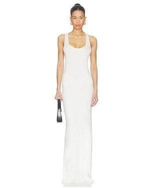 ÉTERNE Soft Jersey Hedi Maxi Dress - White