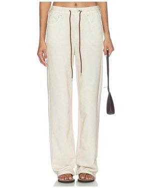 Rag & Bone Miramar Terry Drawcord Wide Leg Pant - White