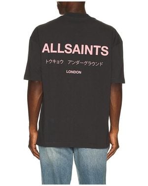 AllSaints Underground Crew Tee - Black