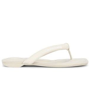 Alexander Wang Sandale Jenna Tubular Flat Thong - Weiß