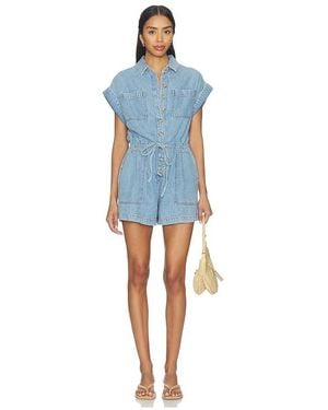 PAIGE Maliah Romper - Blue