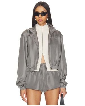 Alexander Wang Cropped Track Jacket - Black
